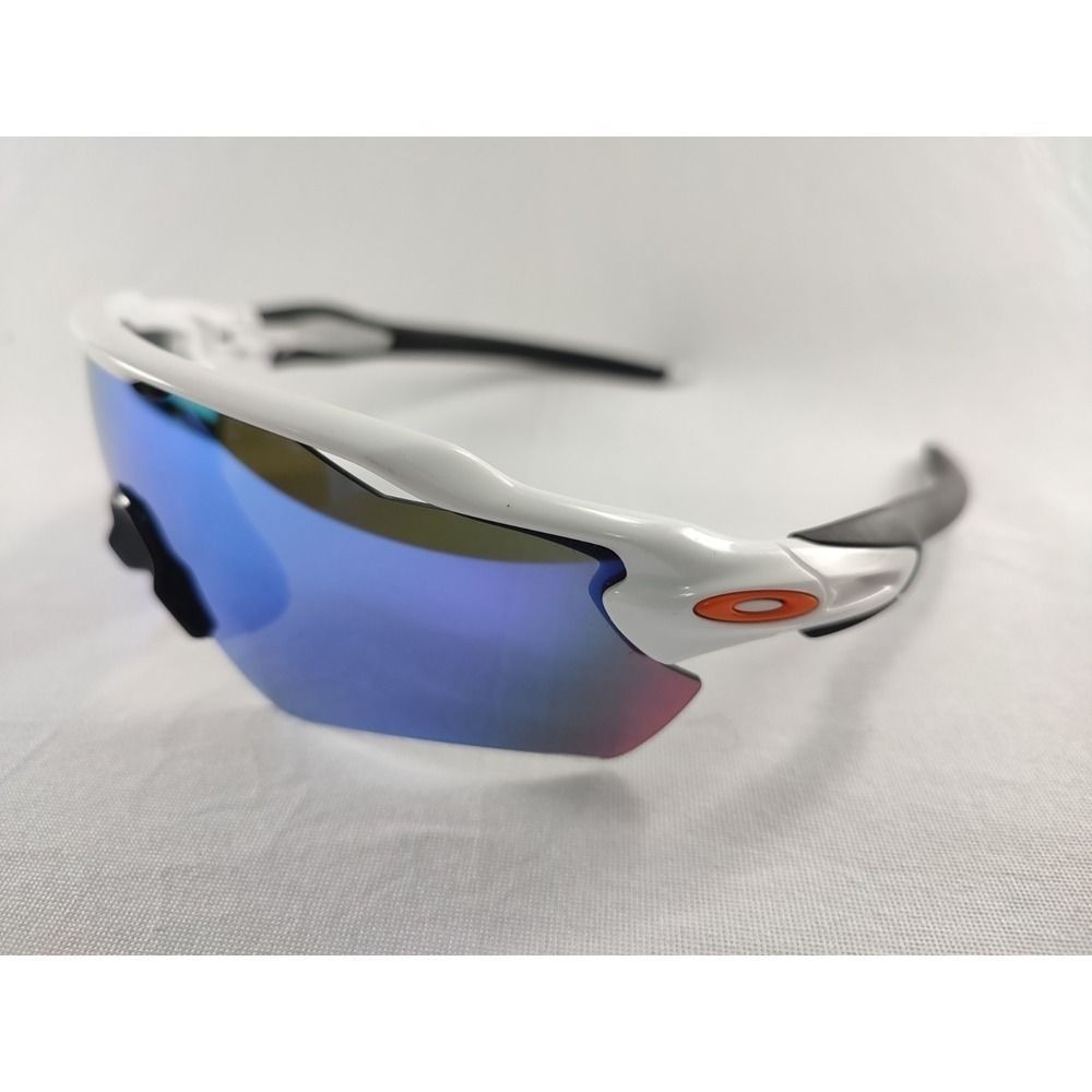 Oakley Radar EV Path Sunglasses White OO9208-16 Prizm Polarized Shield Blue - Picture 2 of 10